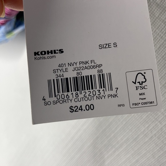 So sporty floral cut out top & high rise bike short size S juniors - Picture 15 of 17